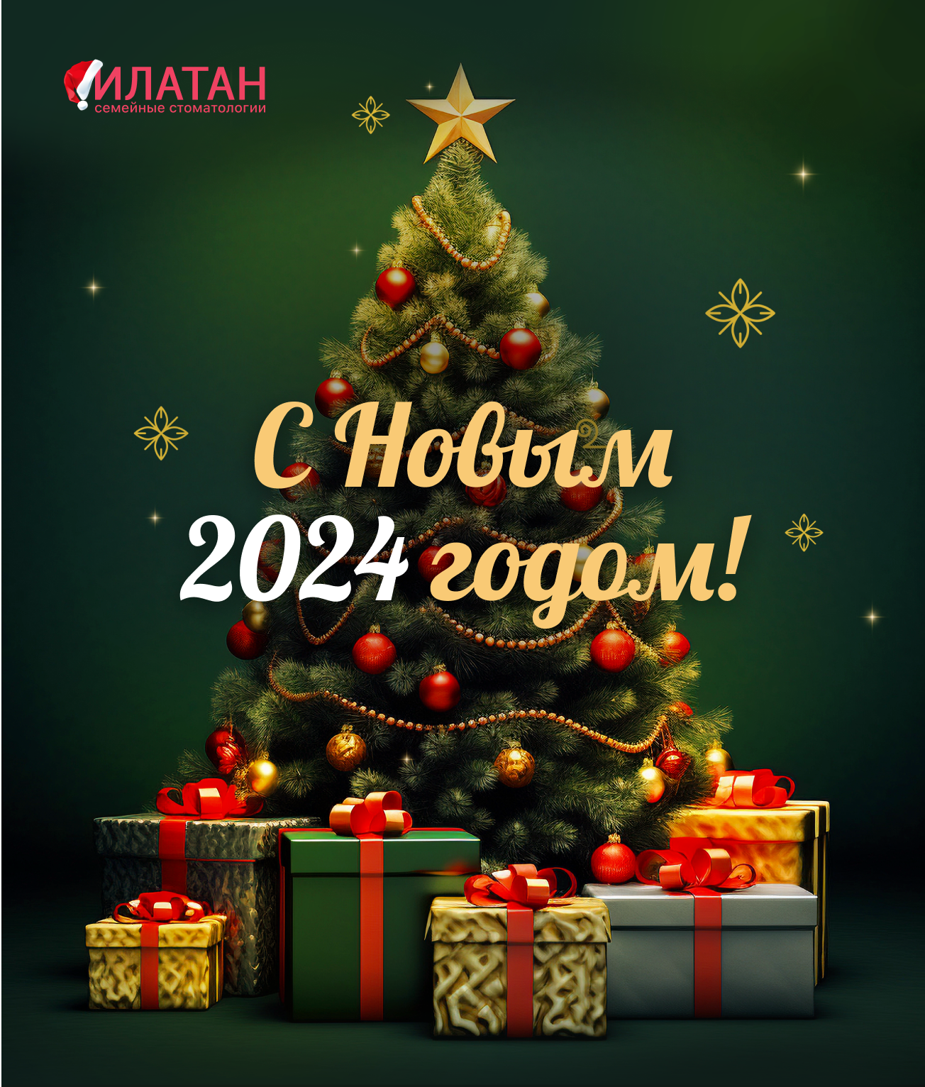 Поздравляем всех с наступающим Новым 2024 годом и Рождеством!